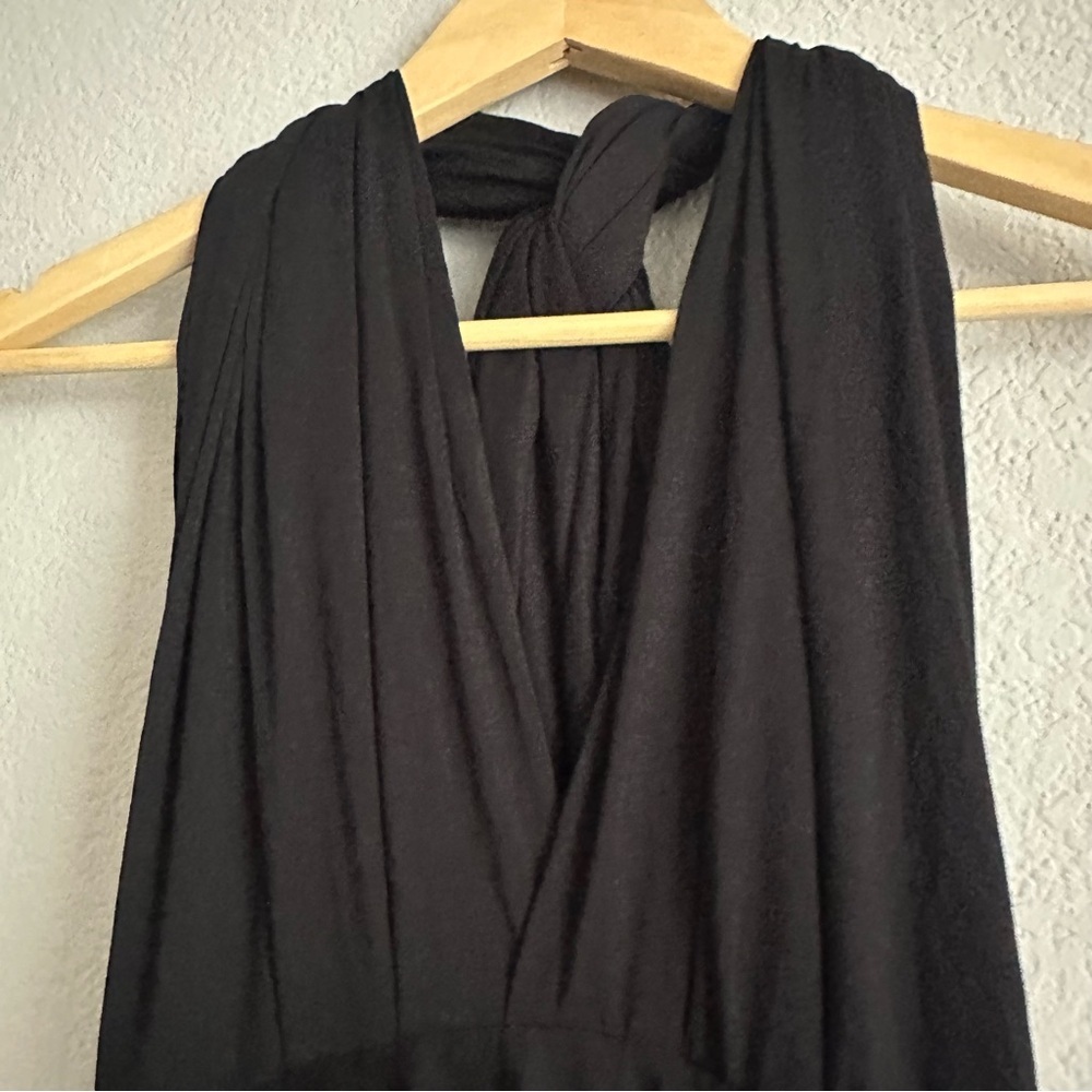 Lulus Tricks of the Trade Slate Black Maxi Dress Size Large NWT - Picture 9 of 16
